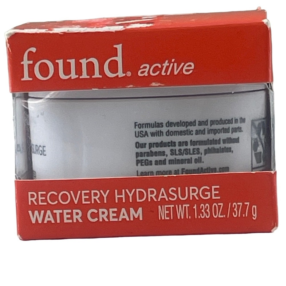 Found Active Recovery HydraSurge Water‎ Cream 1.33 Oz New in Box